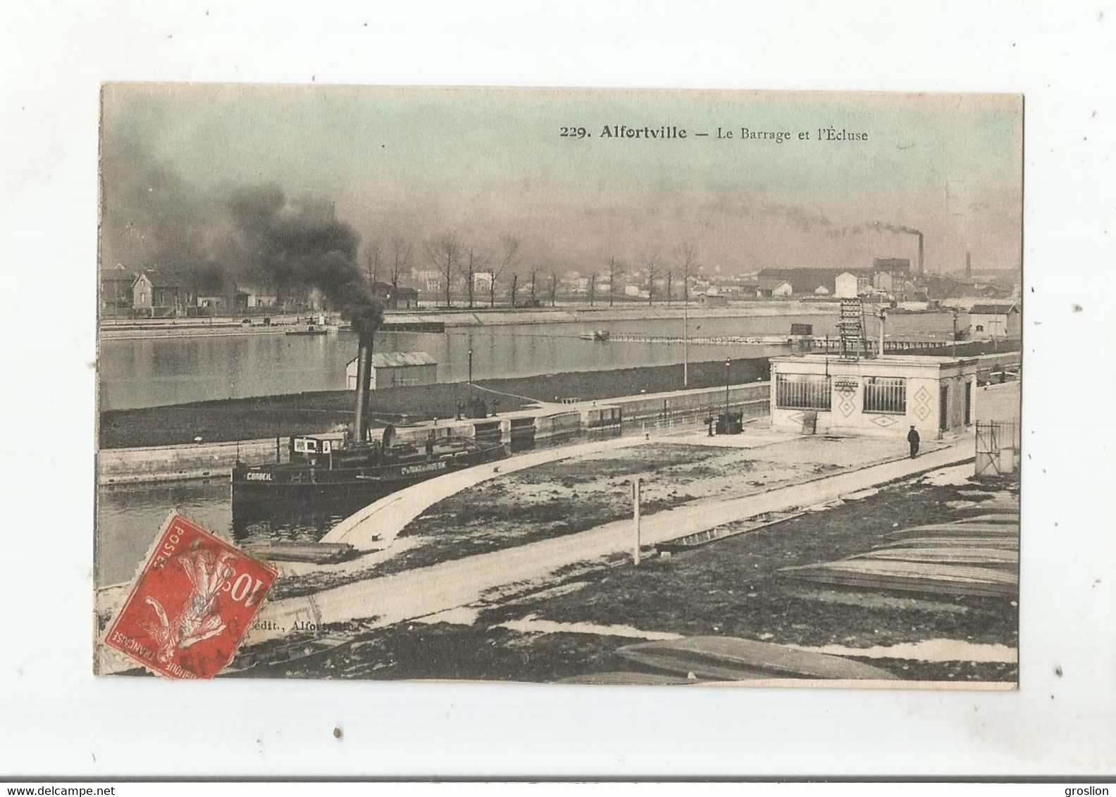 ALFORTVILLE 229 LE BARRAGE ET L'ECLUSE 1909 - Alfortville