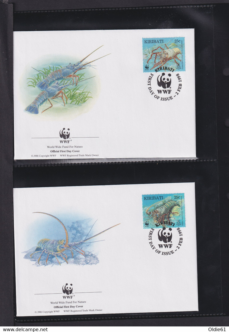 1998  Kiribati  WWF  "Die Gabeldornlanguste" Komplettes Kapitel - Collections, Lots & Séries