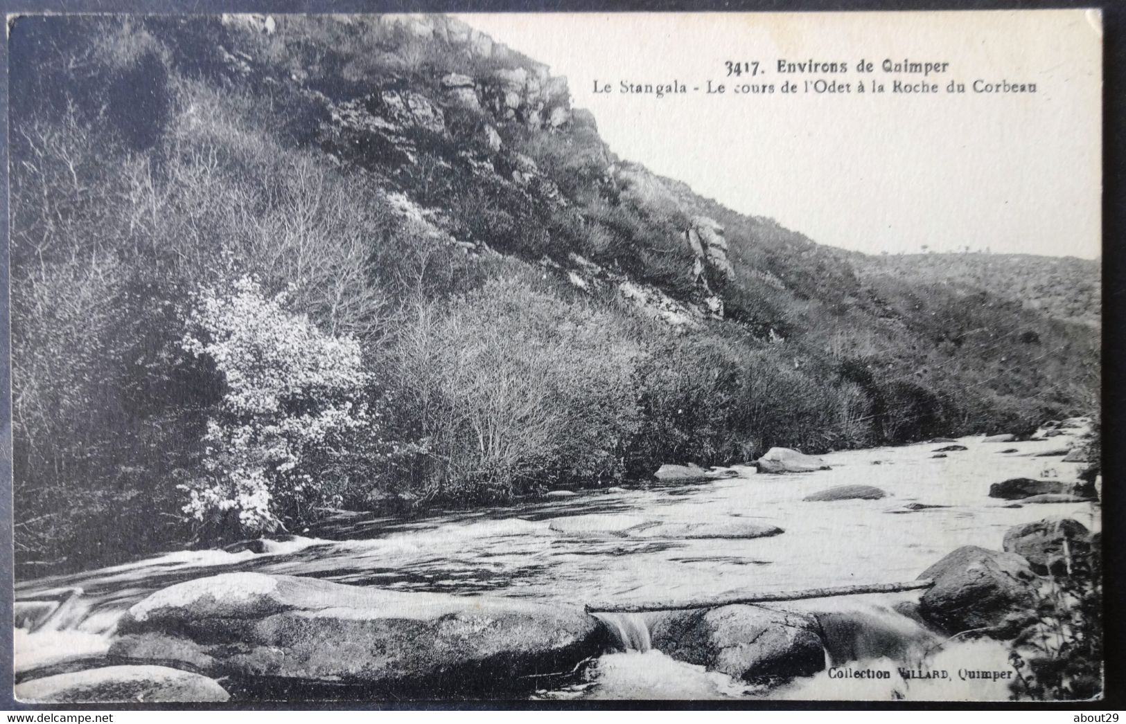 CPA 29 QUIMPER (Environs) - Le STANGALA - Le Cours De L'Odet à La Roche Du Corbeau - Villard 3417 - Réf. D 126 - Quimper