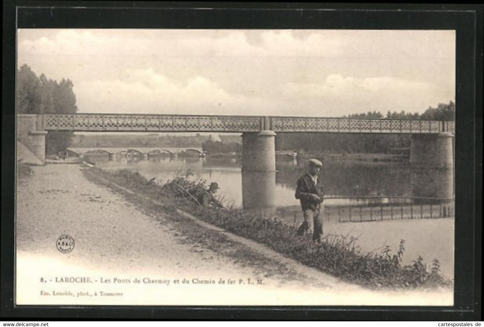 CPA Laroche, Les Ponts De Charmoy Et Du Chemin De Fer - Charmoy