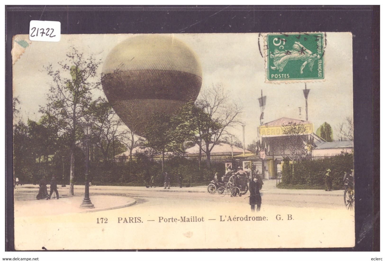 PARIS - BALLON SUR L'AERODROME - PORTE MAILLOT - TB - Aeroporto