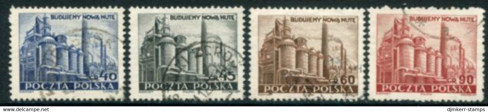 POLAND 1951 Heavy Industry Used.  Michel 690-93 - Usados