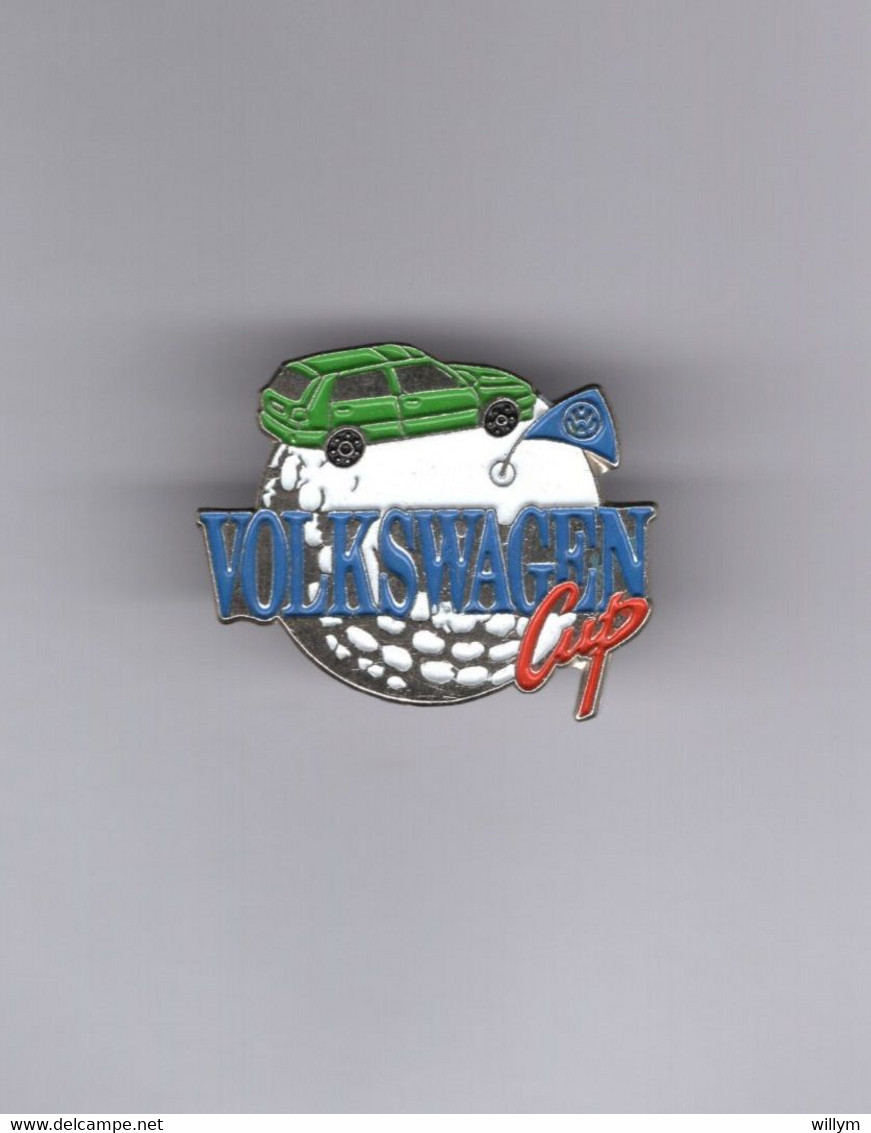 Pin's Golf - Automobile / VolksWagen Cup (base Argentée) Hauteur: 2,2 Cm - Golf