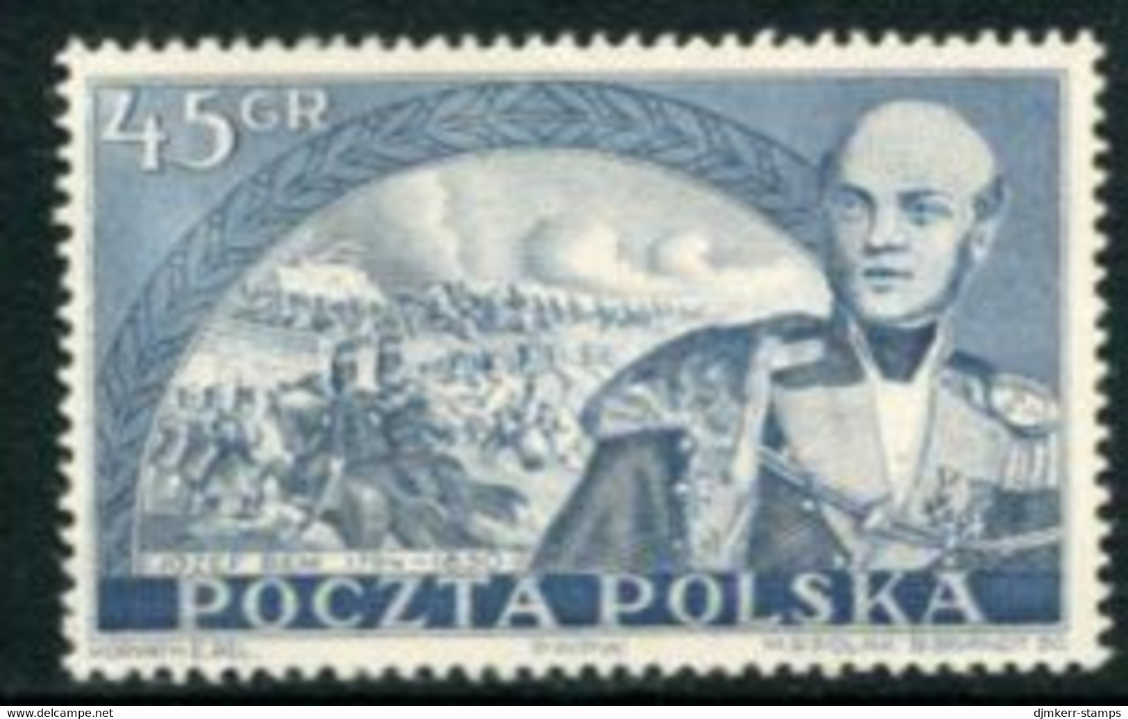 POLAND 1950 Bem Centenary MNH / **.  Michel 670 - Neufs