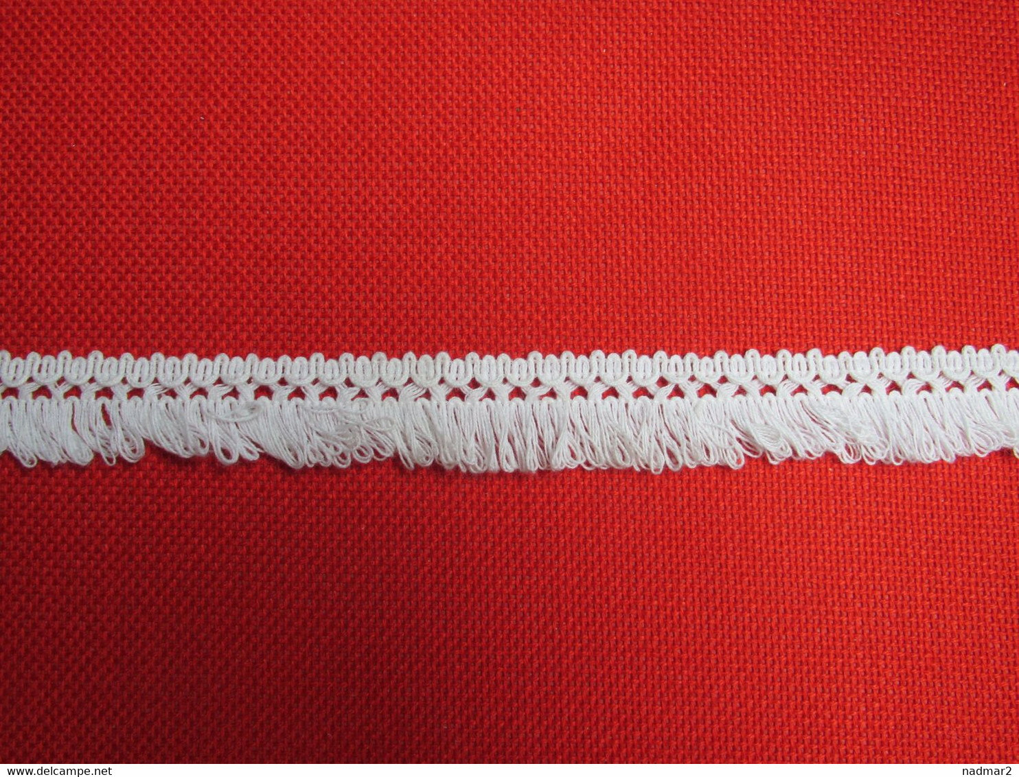 Dentelle Bordure à Franges Coton Blanc Environ 14 M Largeur 2 Cm N°11 Galon Bordure Couture Mercerie - Laces & Cloth