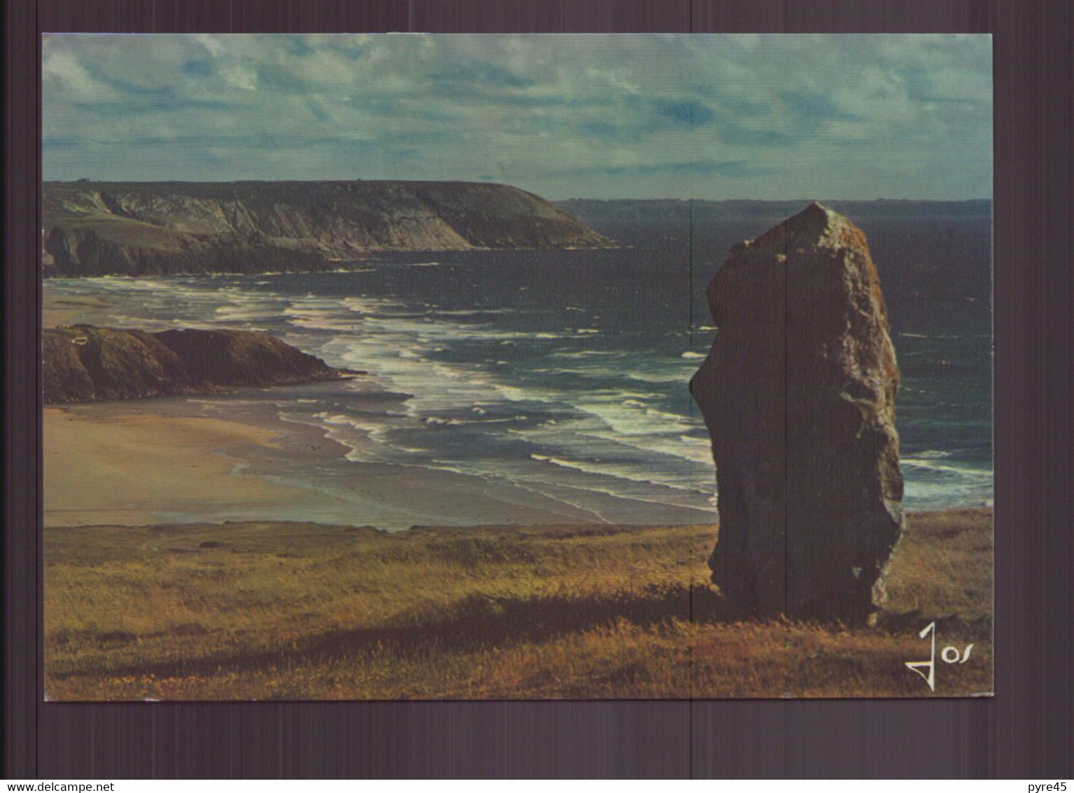 CROZON MORGAT LA PLAGE DE LA PALUD ET LES FALAISES DU CAP DE LA CHEVRE VUS DU LOZMARC H  29 - Crozon