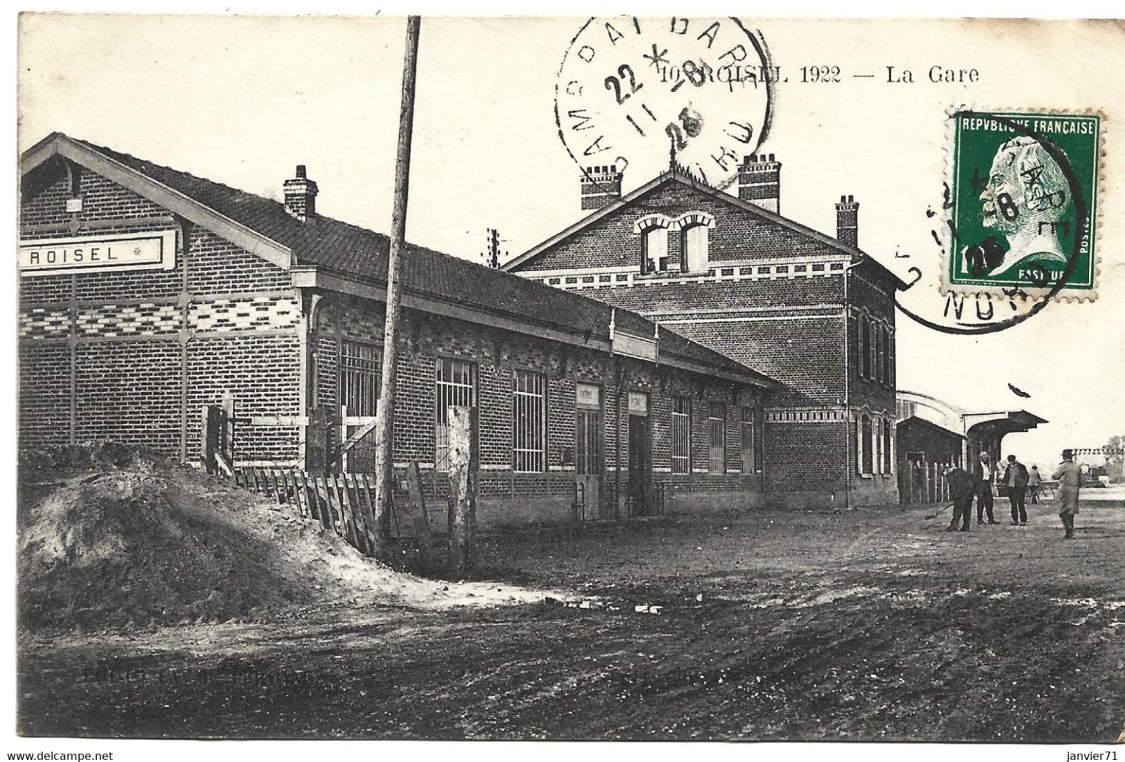 Roisel 1922 : La Gare - Roisel