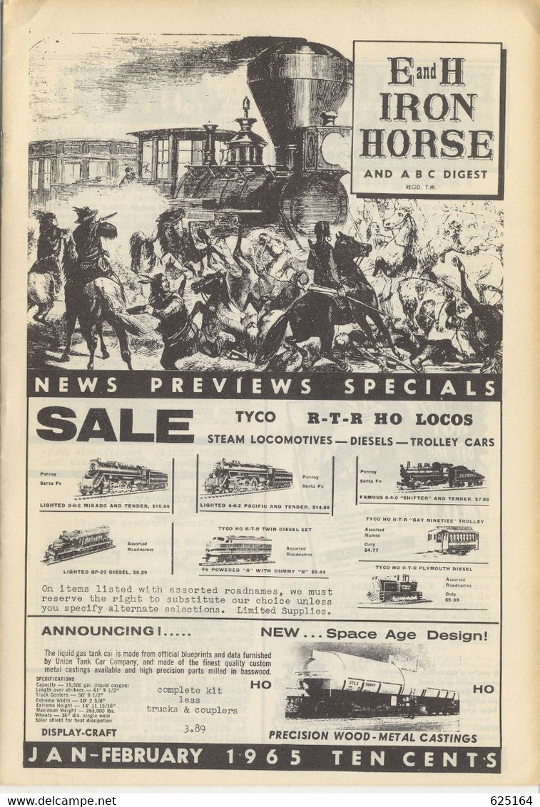 Catalogue E And H IRON HORSE 1965 Jan-February Digest Fuji Rivarossi GEM PFM - Englisch