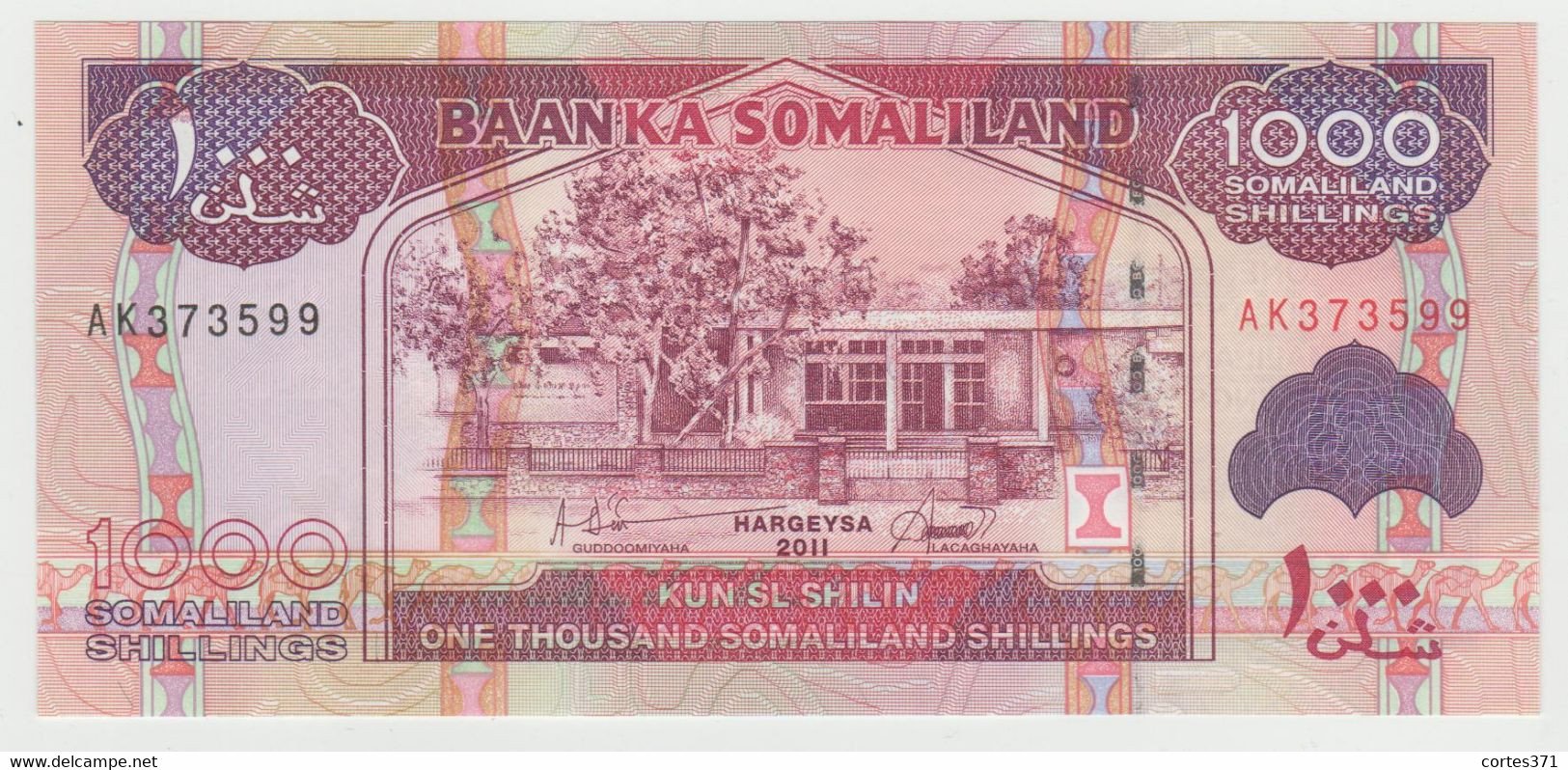 Somaliland 1000 Shillings 2011 P-20a UNC - Somalie