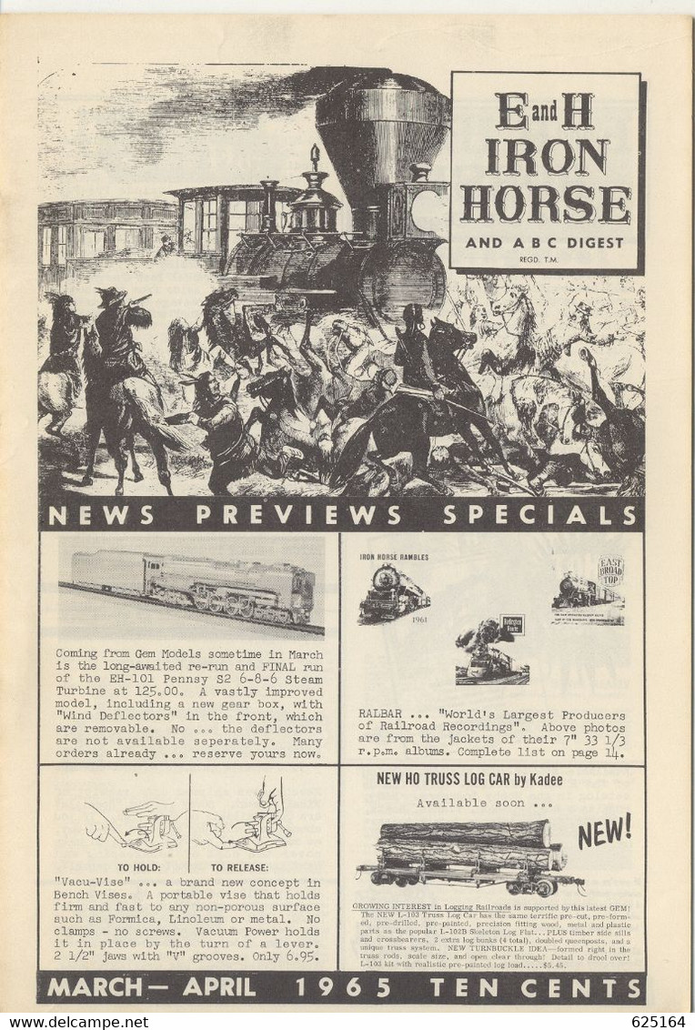 Catalogue E And H IRON HORSE 1965 March-April Digest Tenshodo GEM PFM - English