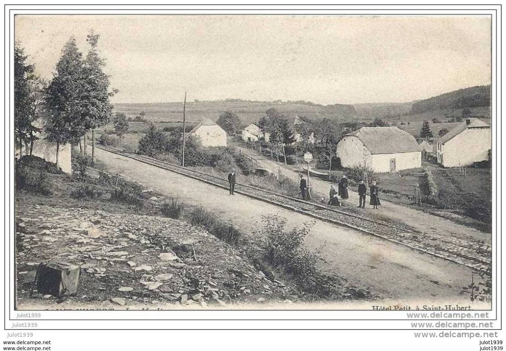 SAINT - HUBERT ..--  MOULINS . RAILS Du TRAM . 1906 Vers UCCLE ( Mr Prosper LAMBIN ) .  Voir Verso . - Saint-Hubert