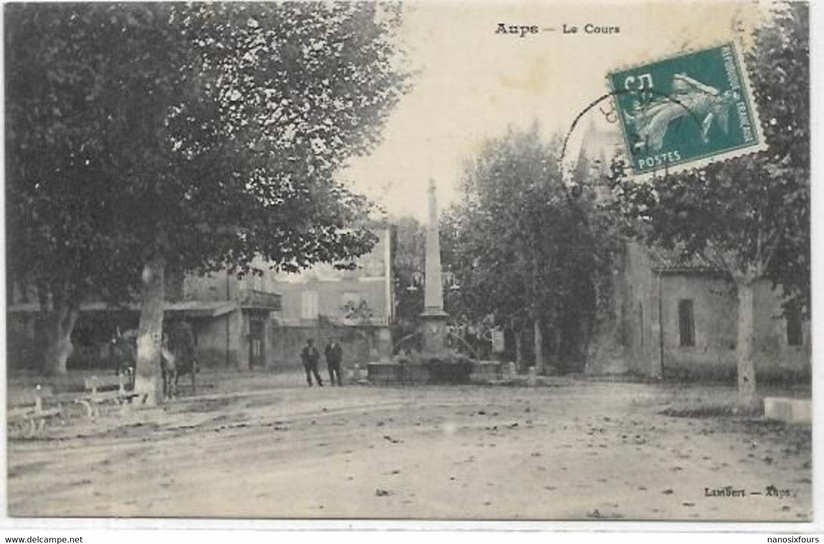 D 83. AUPS. LE COURS EN 1912. - Aups