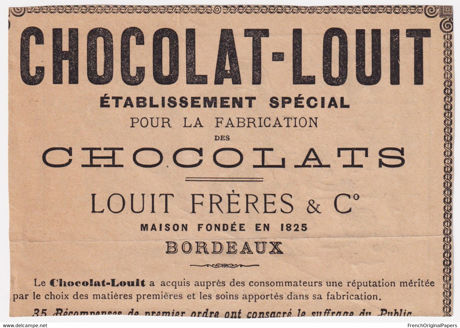 Chromo / Image Papier Chocolat Louit - Voleur De Pommes - Enfant Gendarme Directoire Punition Maraude Vol Pomme A53-72 - Louit
