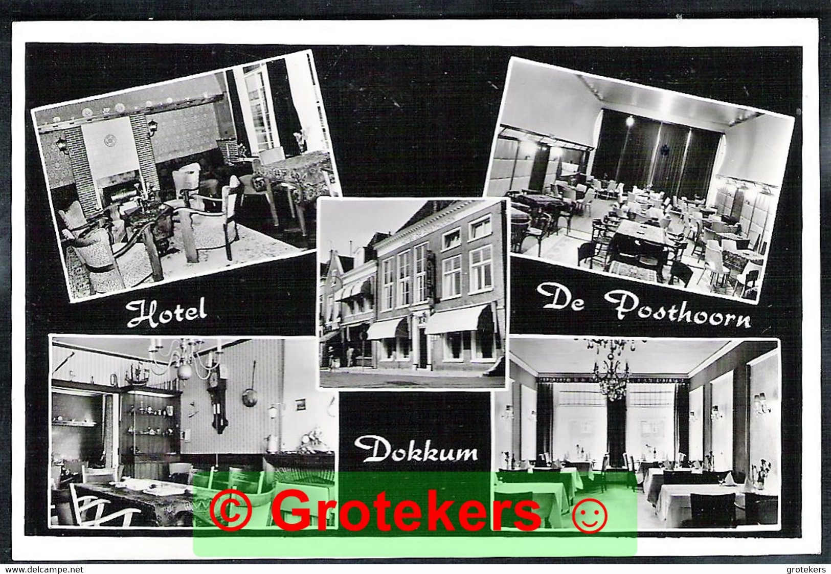 DOKKUM Hotel De Posthoorn 5-luik 1965 - Dokkum