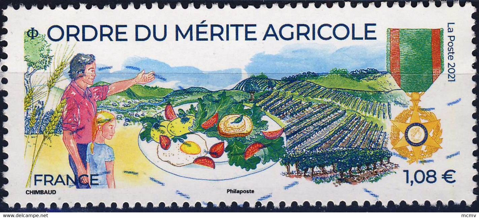 5475 ORDRE Du MERITE AGRICOLE  OBLITERE  ANNEE 2021 - Oblitérés