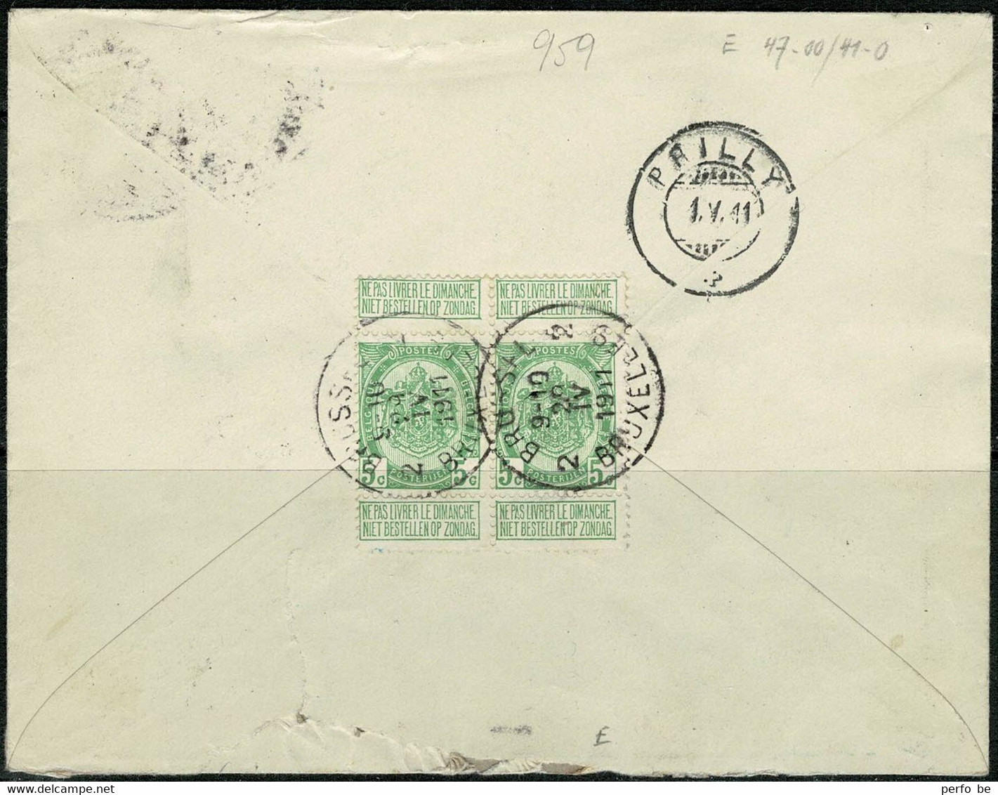 29 IV 1911 - Postwaardestuk Met 10c Brede Baard Aangevuld Met Zegels Nrs. 81, 82 En 83 (2x) Naar Zwitserland - STRAFPORT - Letter Covers