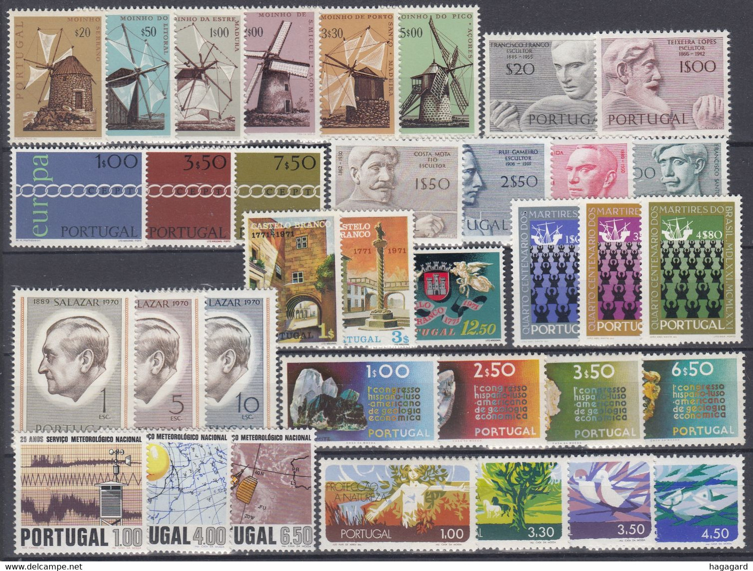 ++G2530. Portugal 1971. Year Set. Michel 1121-55. MNH(**). Observe Description! - Full Years