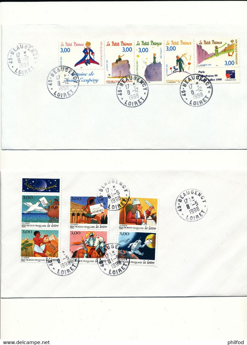 1986-1998 - 4 Enveloppes - Divers - Usados