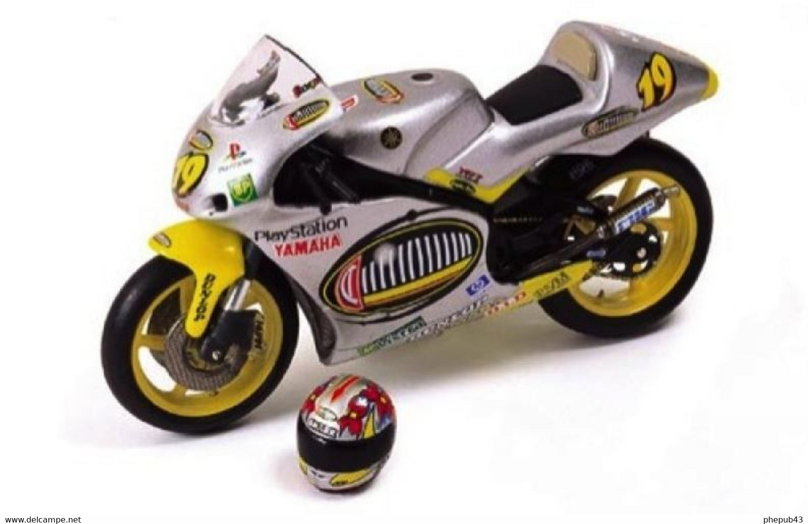 Yamaha YZR 250 - Olivier Jacques - Moto 250cc - Champion 2000 #19 - Ixo (1:24) - Moto