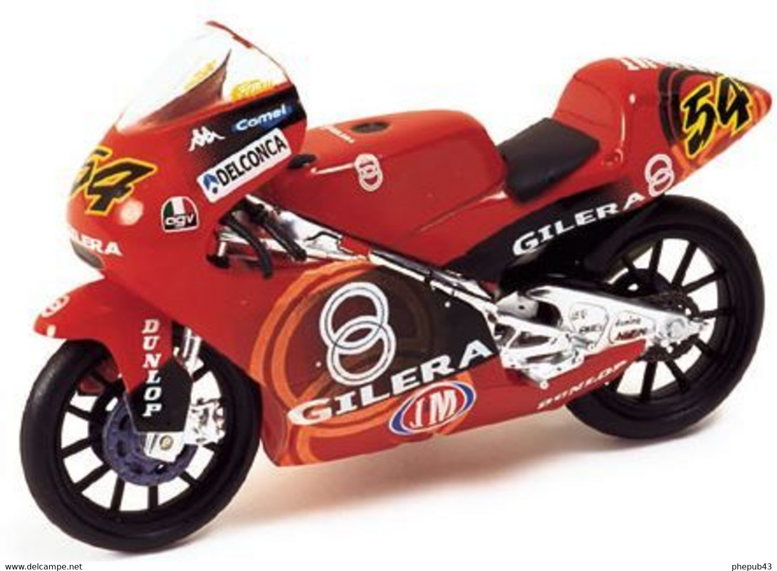 Gilera RS125 - Gilera Team - M. Poggiali - World Champion 125cc 2001 #54 - Ixo - Motorcycles