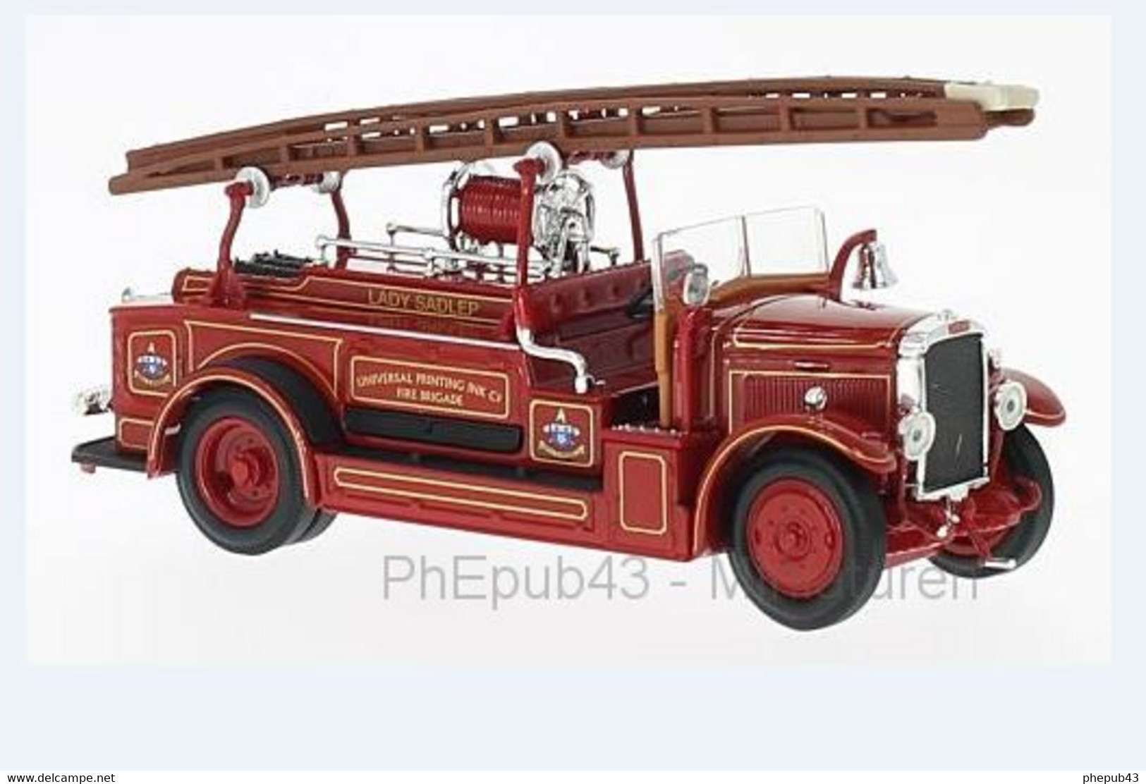 Leyland FK-1 - Fire Brigade - 1934 - Lucky Die Cast - Trucks