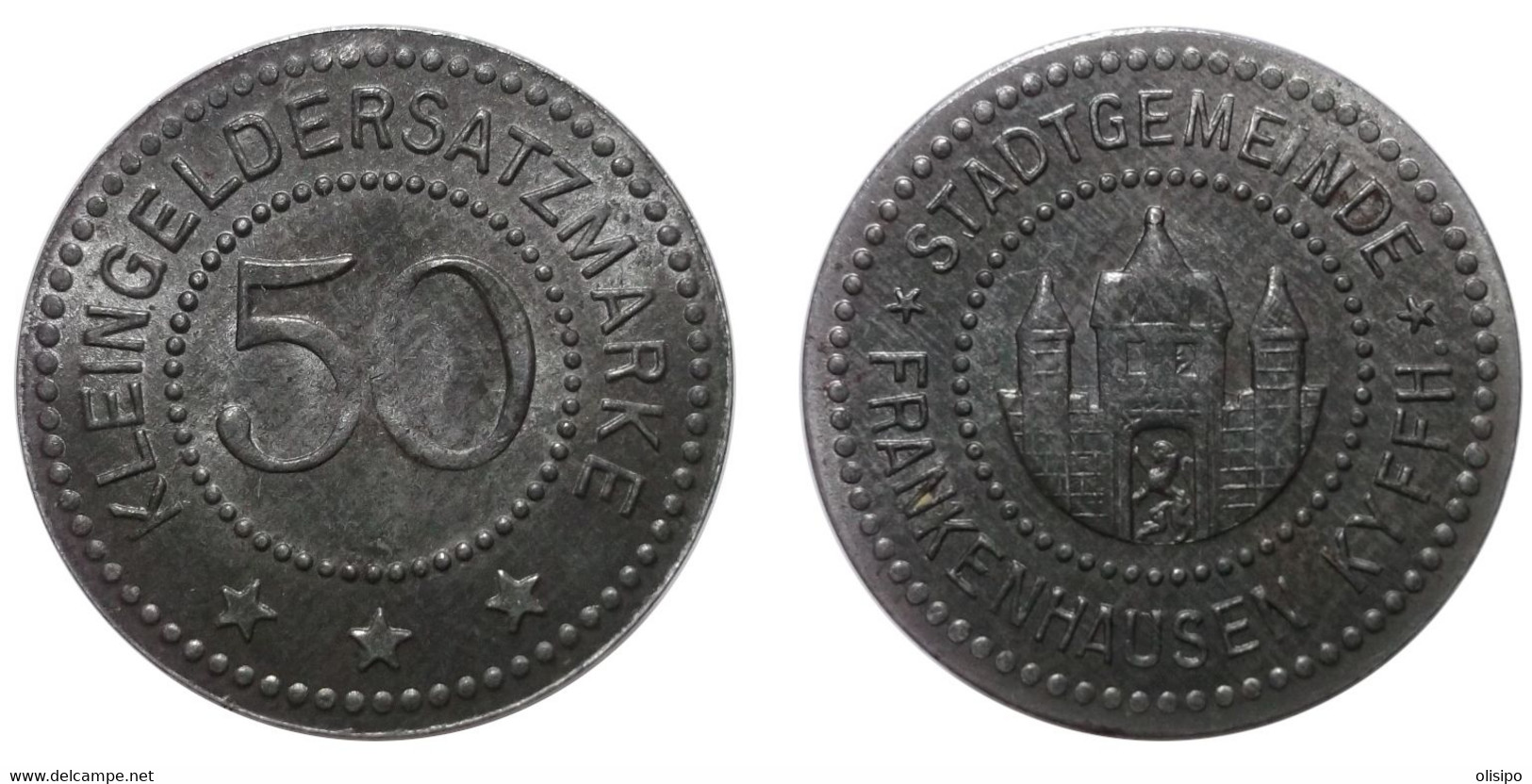 50 Pfennig ND (Germany - Frankenhausen) Notgeld - Iron - Autres & Non Classés