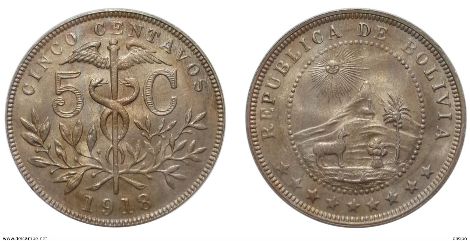 5 Centavos 1918 (Bolivia) - Bolivia