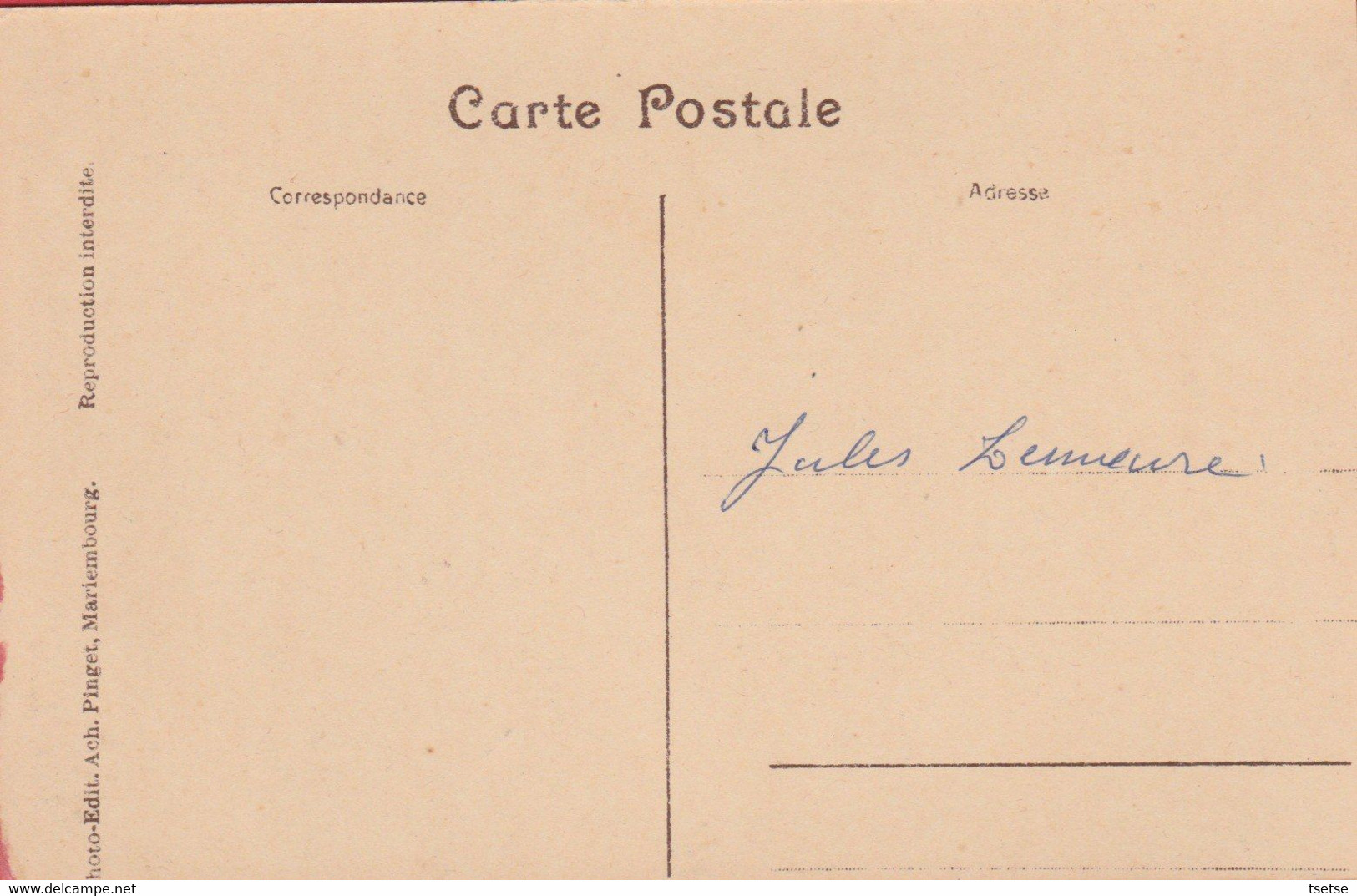 Mariembourg 1914 - Tombe Allemande ( Voir Verso ) - Couvin