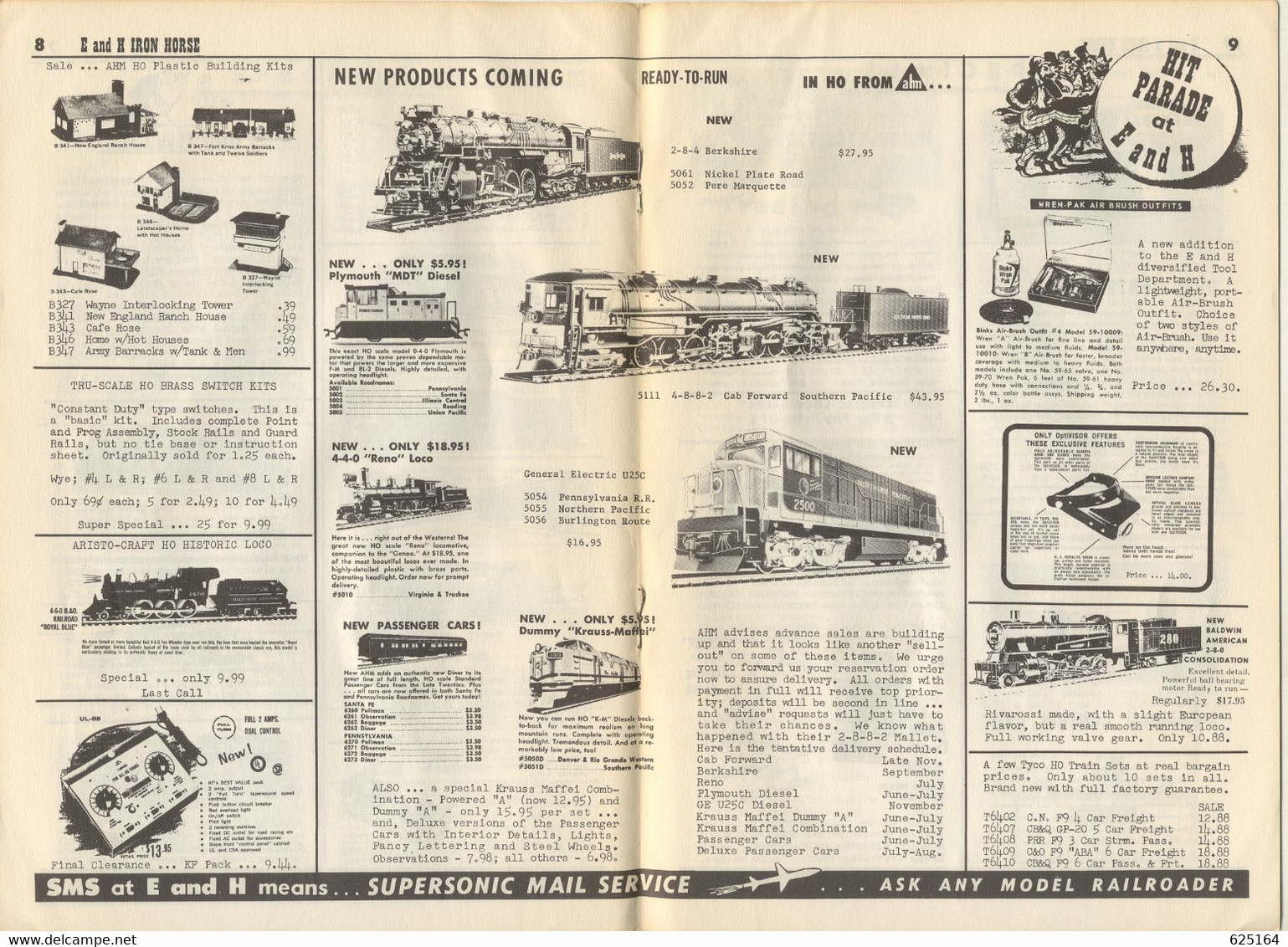 Catalogue E And H IRON HORSE 1965 June-July Digest AHM Rivarossi Aristo-Craft - Inglese