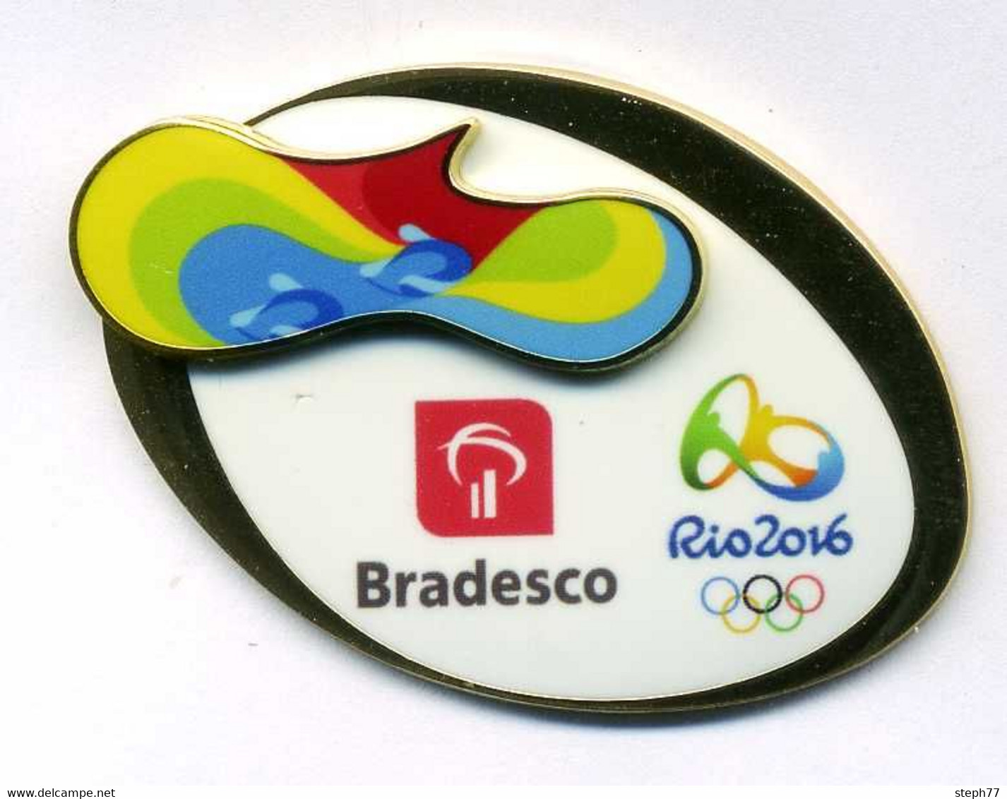 Pin's Olympic Game Rio 2016 Bradesco Aviron - Juegos