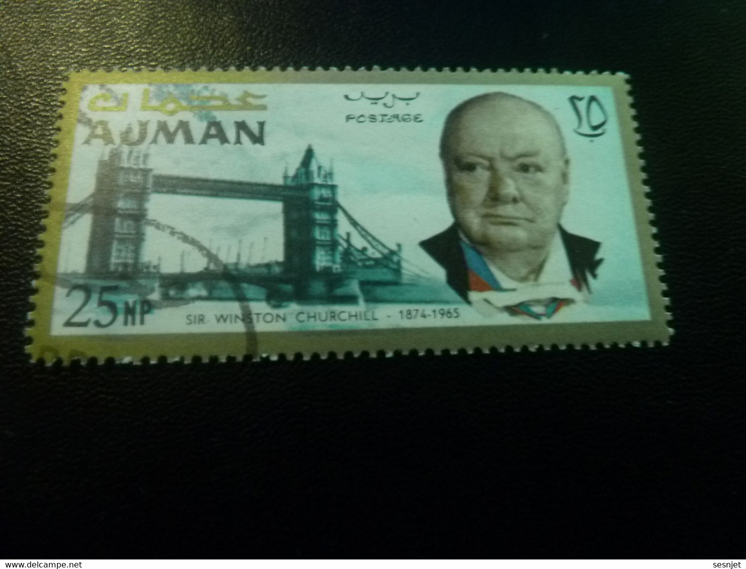 Sir Wiston Churchill (1865-1965) Homme D'état - 25np - Postage - Multicolore - Oblitéré - Année 1966 - - Sir Winston Churchill