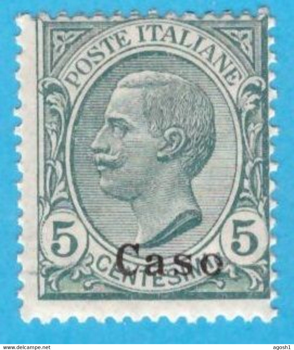 EGCS003 EGEO CASO 1912 FBL D'ITALIA SOPRASTAMPATI CASO CENT 5 SASSONE NR 2 NUOVO MNH ** - Egeo (Caso)