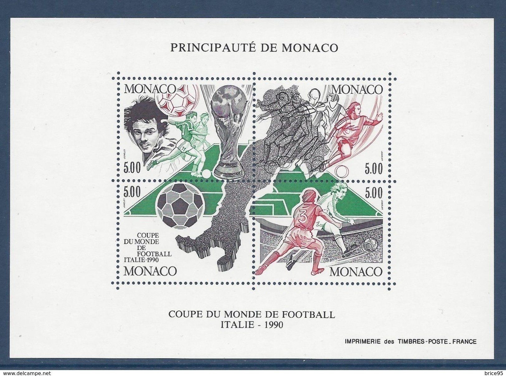 ⭐ Monaco - Bloc YT N° 50 - Neuf Sans Charnière - 1990 ⭐ - Blokken