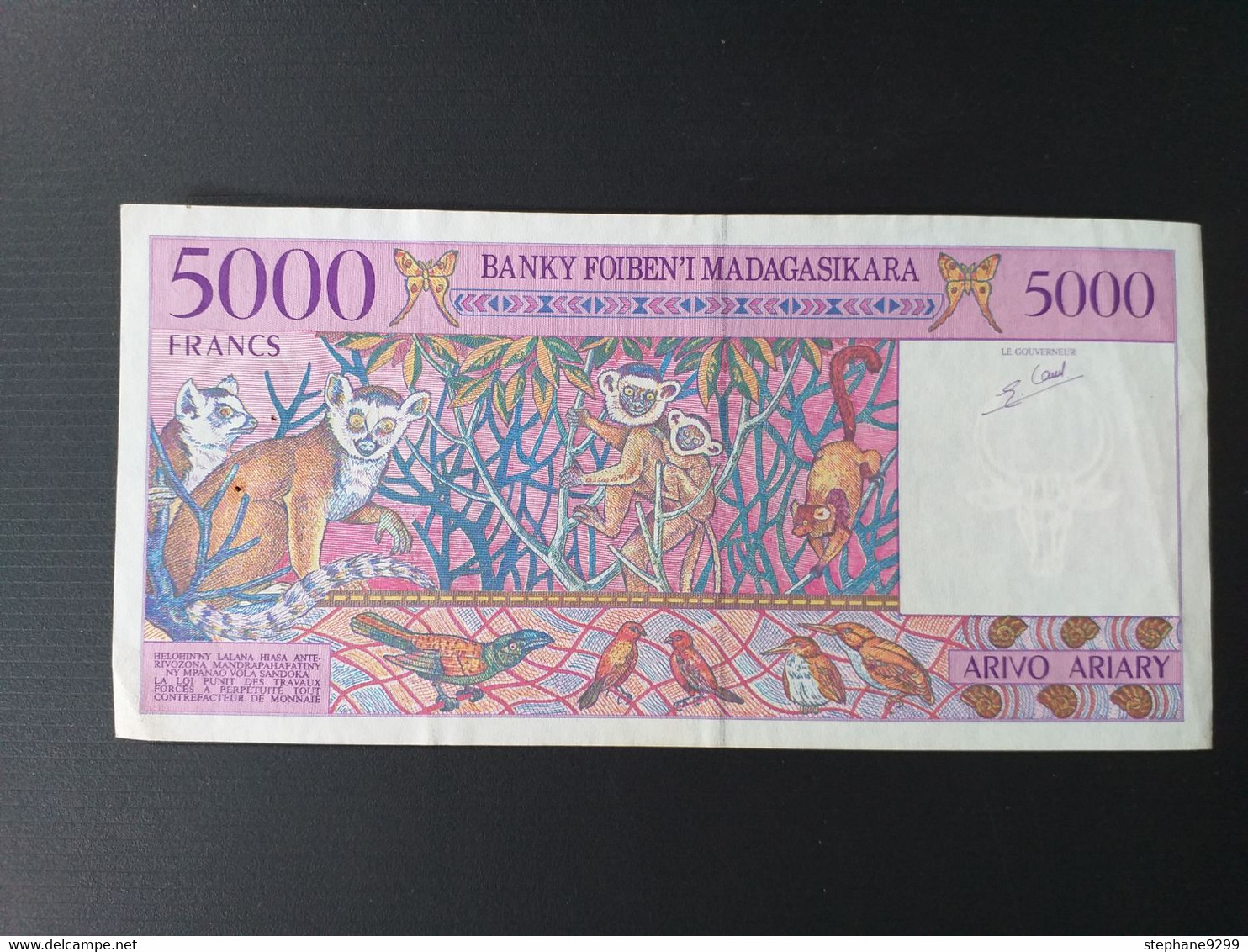 MADAGASCAR 5000 FRANCS 1995 - Madagascar