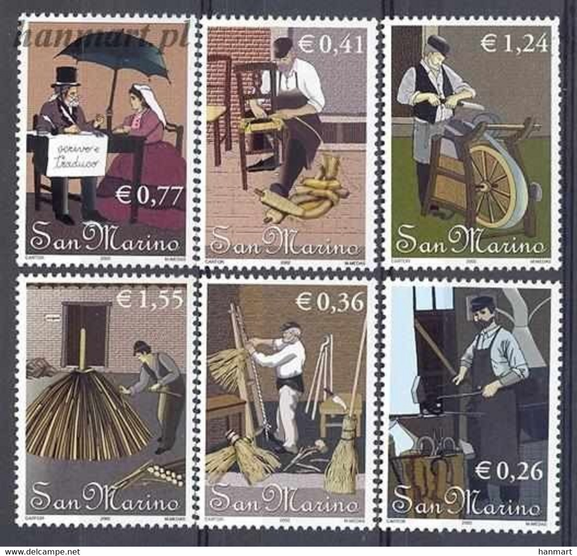 San Marino 2002 Mi 2038-2043 MNH  (ZE2 SMR2038-2043) - Other & Unclassified