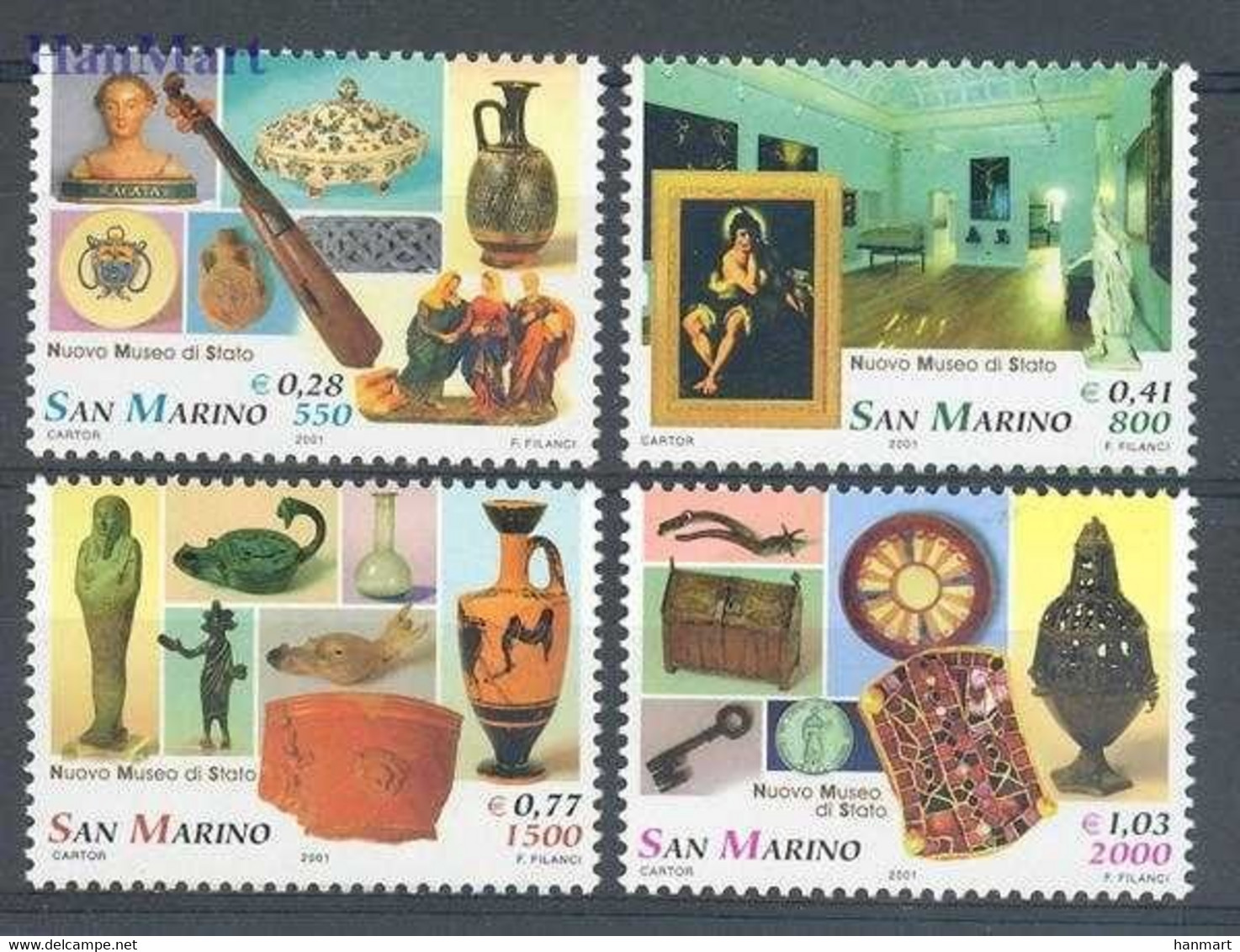 San Marino 2001 Mi 1970-1973 MNH  (ZE2 SMR1970-1973) - Other & Unclassified