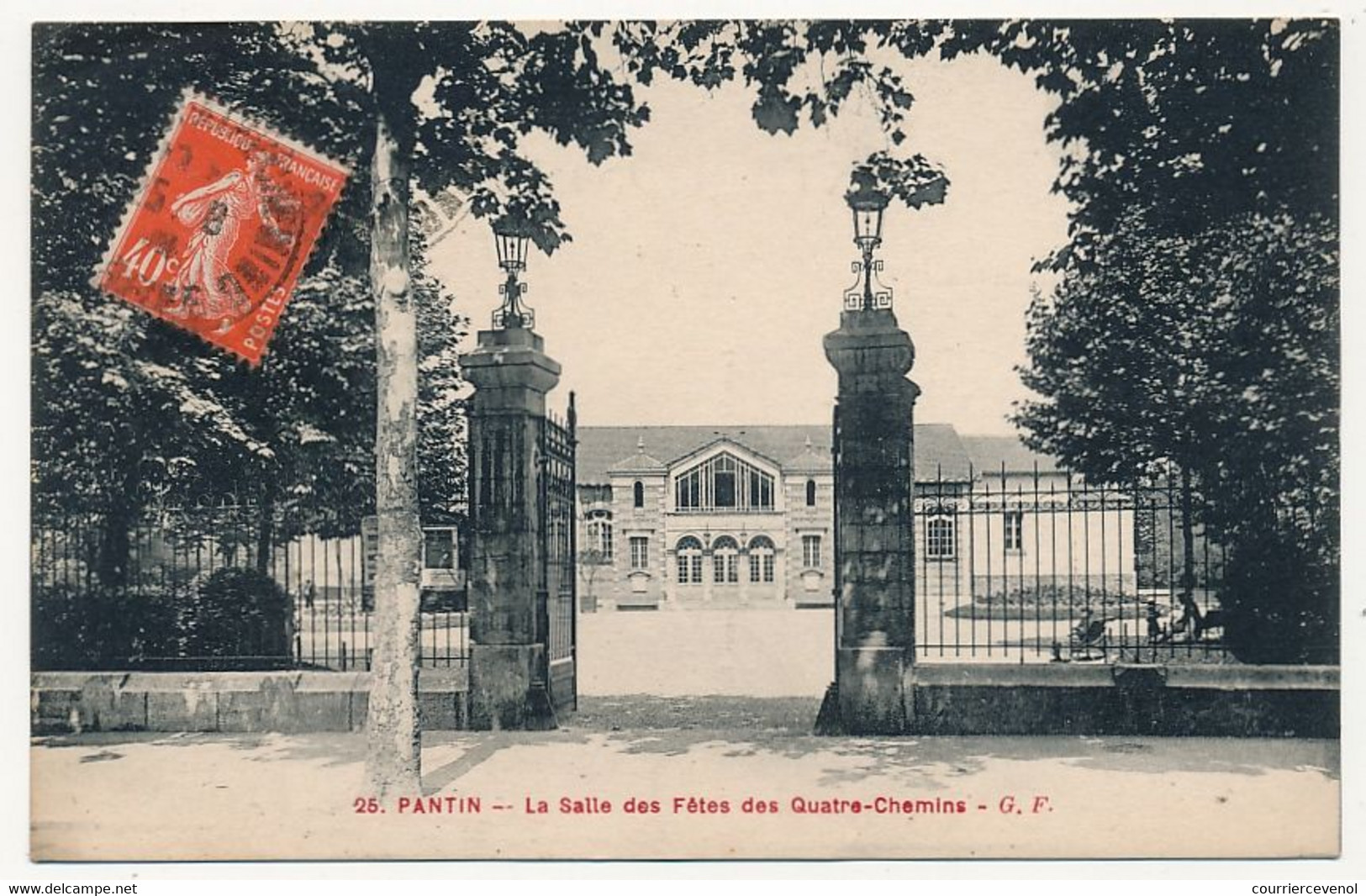 CPA - PANTIN (Seine) - La Salle Des Fêtes Des Quatre-Chemins - Pantin