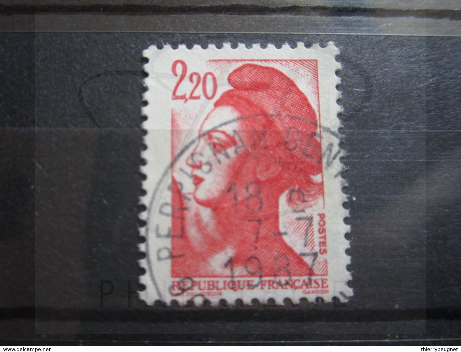 VEND BEAU TIMBRE DE FRANCE N° 2376 , OBLITERATION " PERPIGNAN " !!! - 1982-1990 Liberty Of Gandon