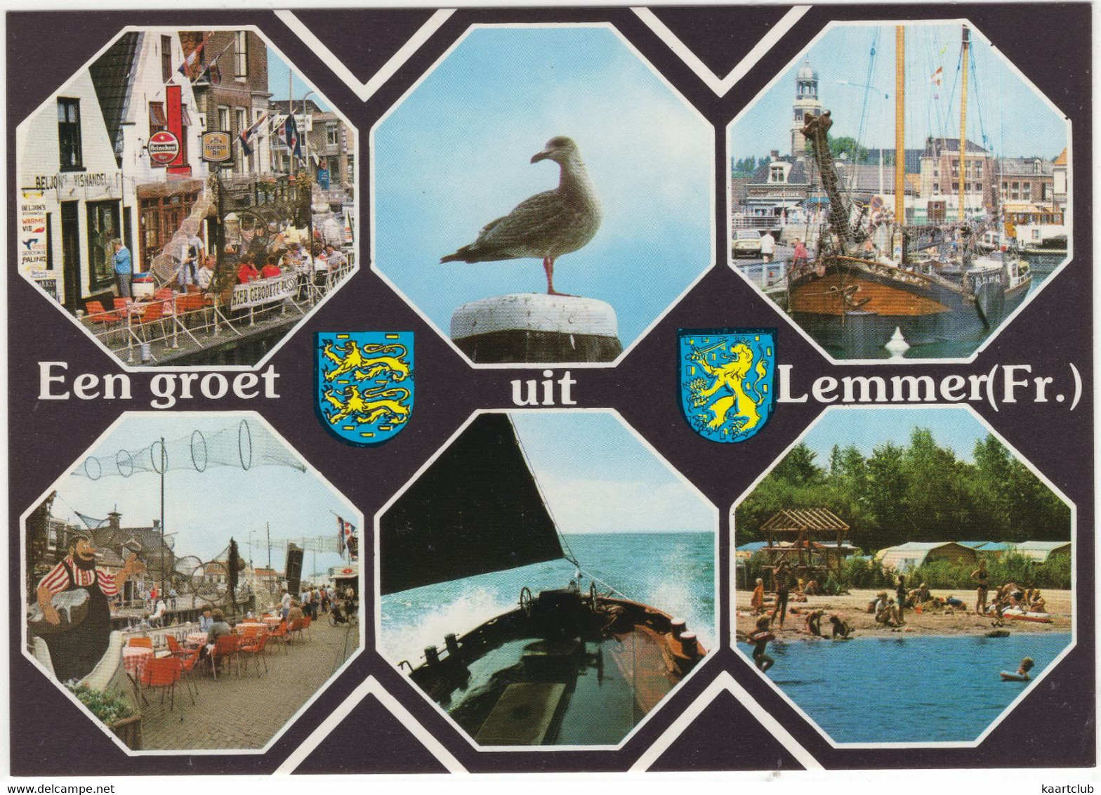 Een Groet Uit Lemmer (Fr.) - (Friesland, Holland) - Vishandel: 'Hier Gerookte Paling' - Lemmer