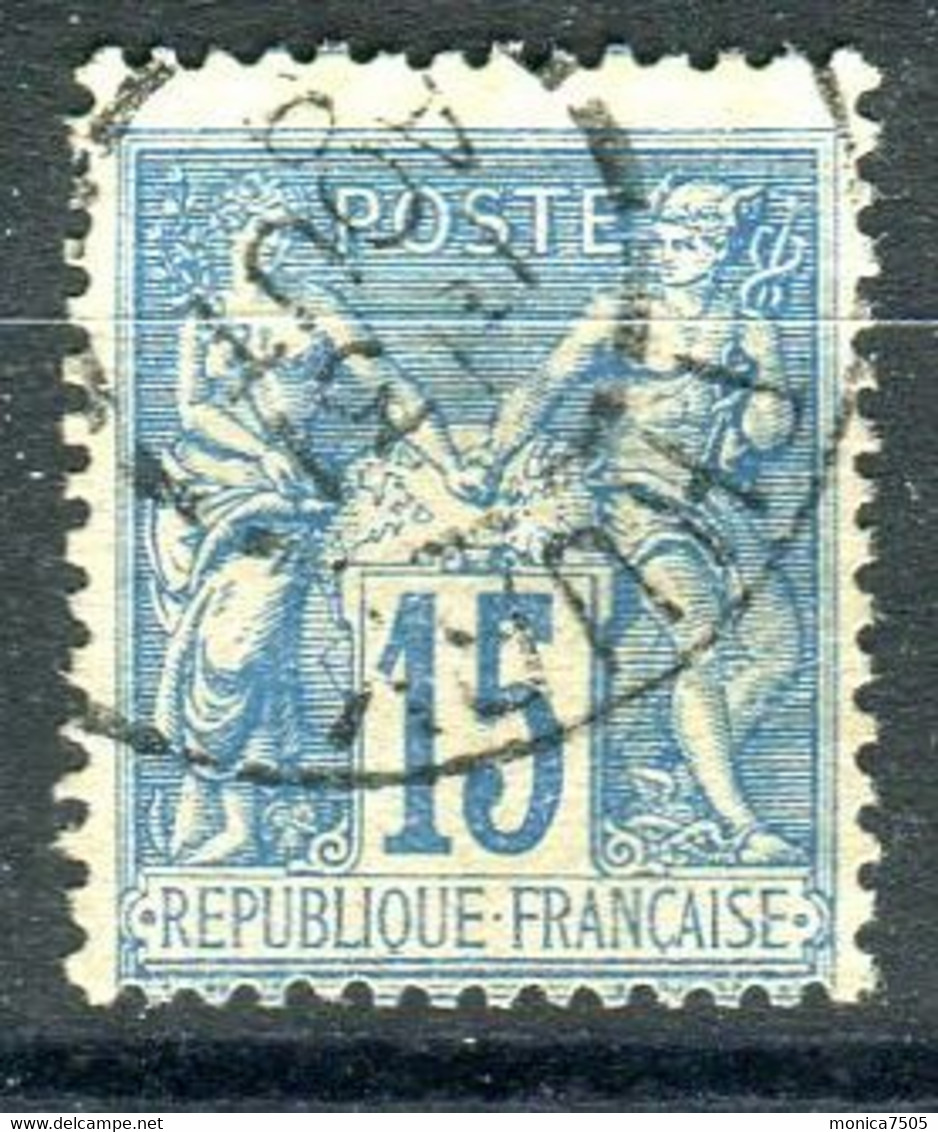 FRANCE ( POSTE TYPE SAGE) : Y&T N° 90  BELLE  OBLITERATION  POUR CE " TYPE  SAGE  " A  ETUDIER .LOS - Andere & Zonder Classificatie