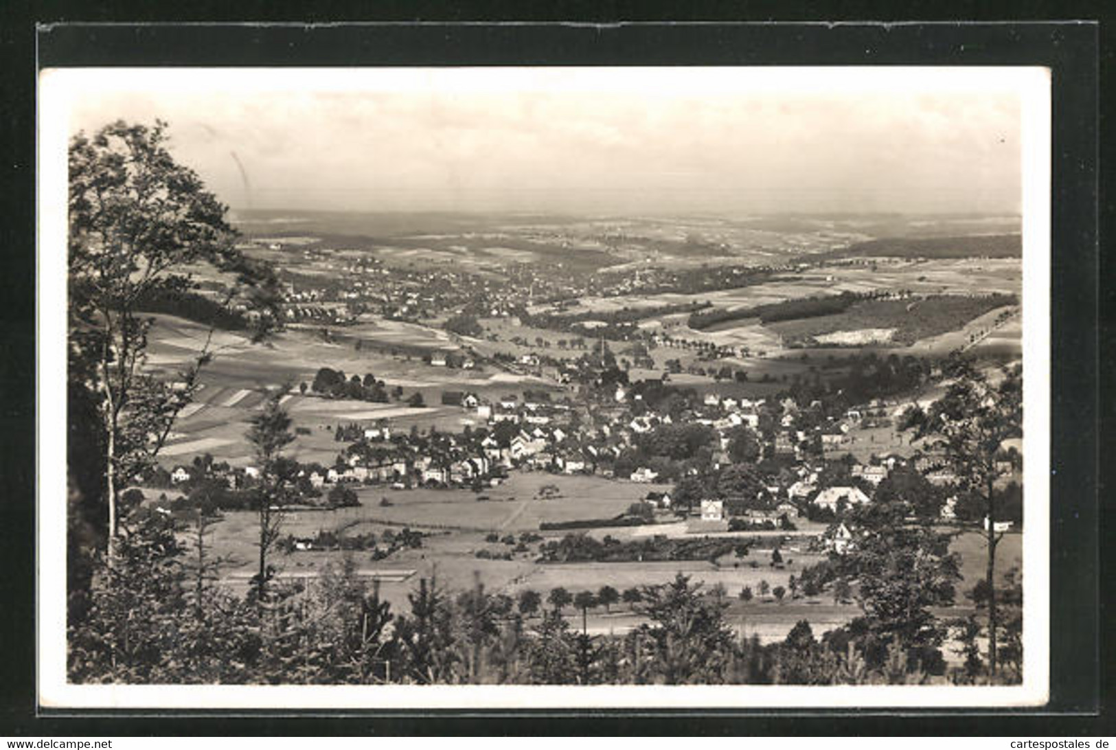 AK Erlbach Im Vogtland, Gesamtansicht Von Einem Berg Aus - Vogtland