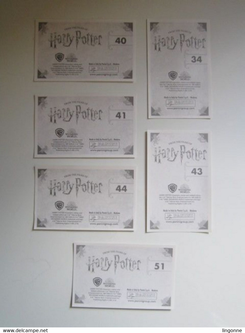 HARRY POTTER La Magie Des Films 2019 - Lot De 6 Stickers Panini Carte 51-43-44-41-40-34 - Harry Potter