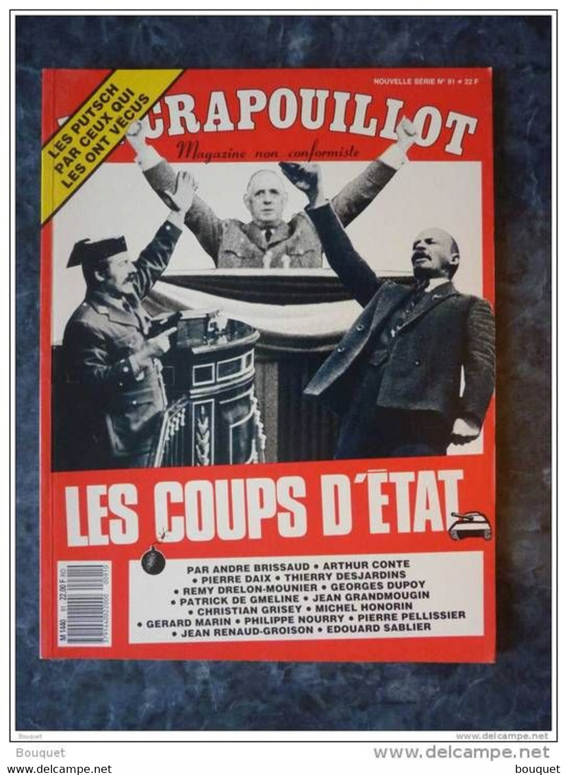 LE CRAPOUILLOT - ENSEMBLE COMPLET OU A CONSTITUER , FRAIS DE PORT COMPRIS , LIRE DESCRIPTION