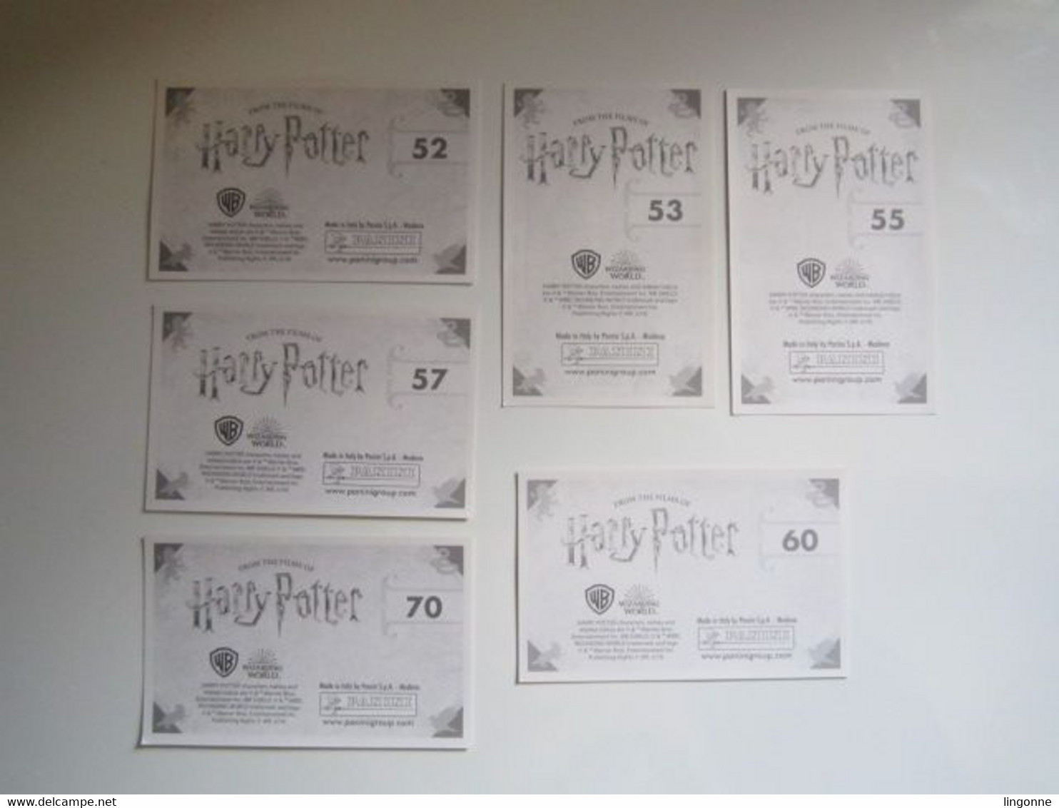 HARRY POTTER La Magie Des Films 2019 - Lot De 6 Stickers Panini Carte 70-60-57-55-52-53 - Harry Potter