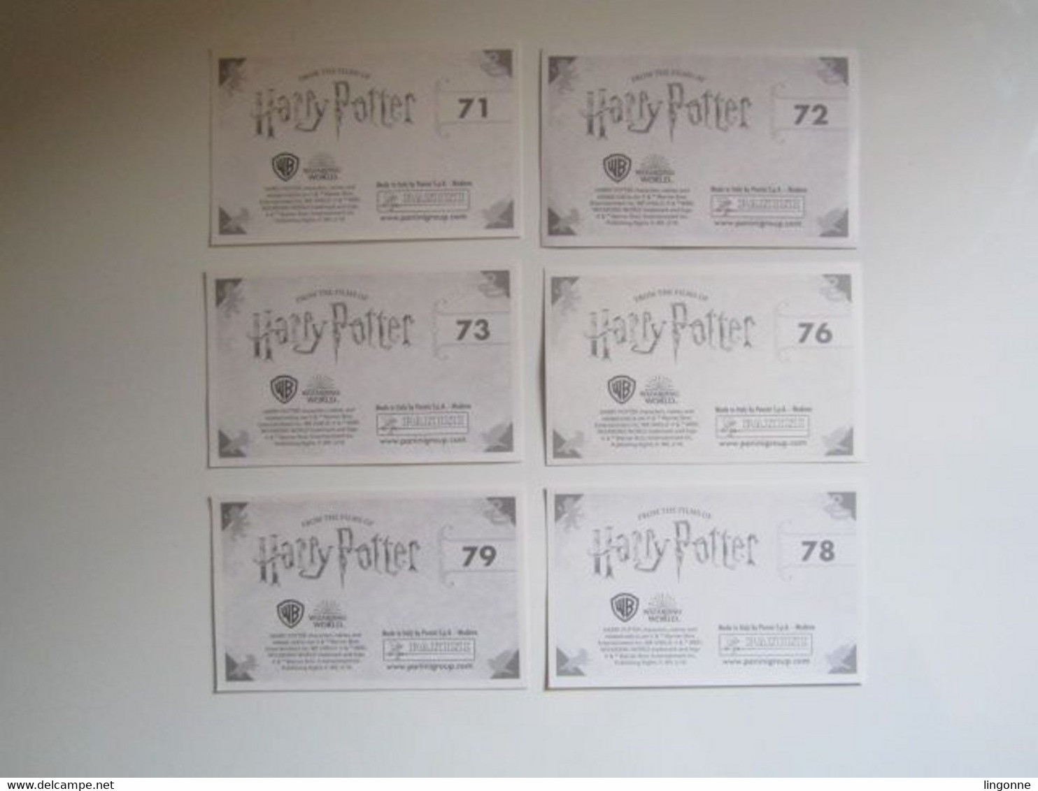 HARRY POTTER La Magie Des Films 2019 - Lot De 6 Stickers Panini Carte 78-79-73-71-72-76 - Harry Potter