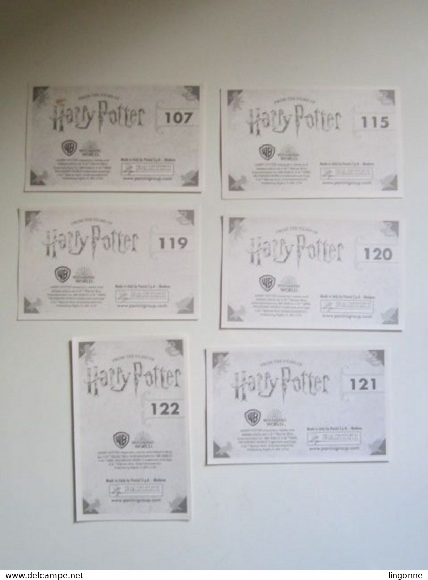 HARRY POTTER La Magie Des Films 2019 - Lot De 6 Stickers Panini Carte 122-121-119-107-120-115 - Harry Potter