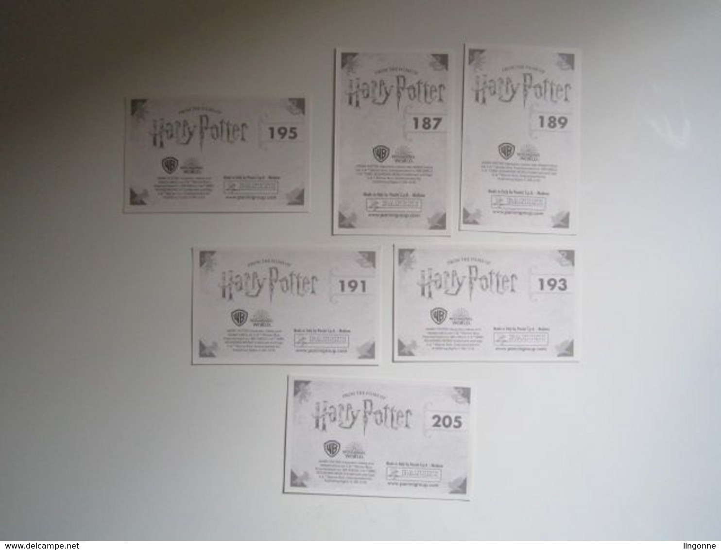 HARRY POTTER La Magie Des Films 2019 - Lot De 6 Stickers Panini Carte 195-205-191-187-193-189 - Harry Potter