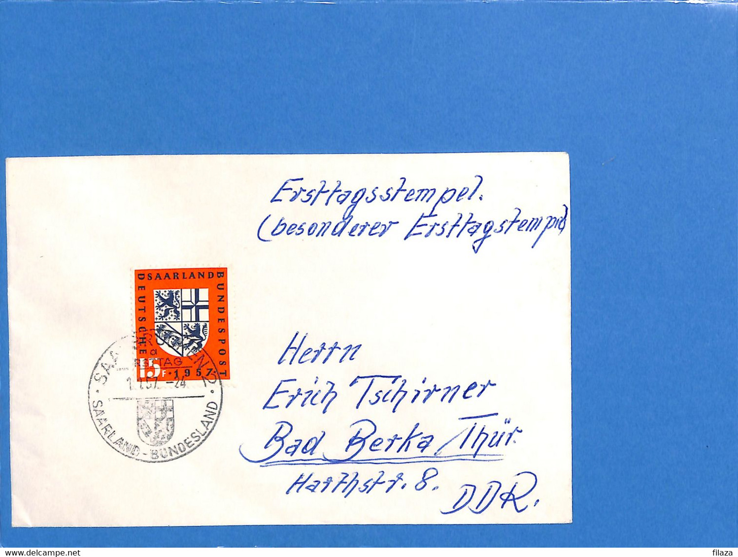 Saar 1957 Lettre De Saarbrücken   (G2579) - Cartas & Documentos