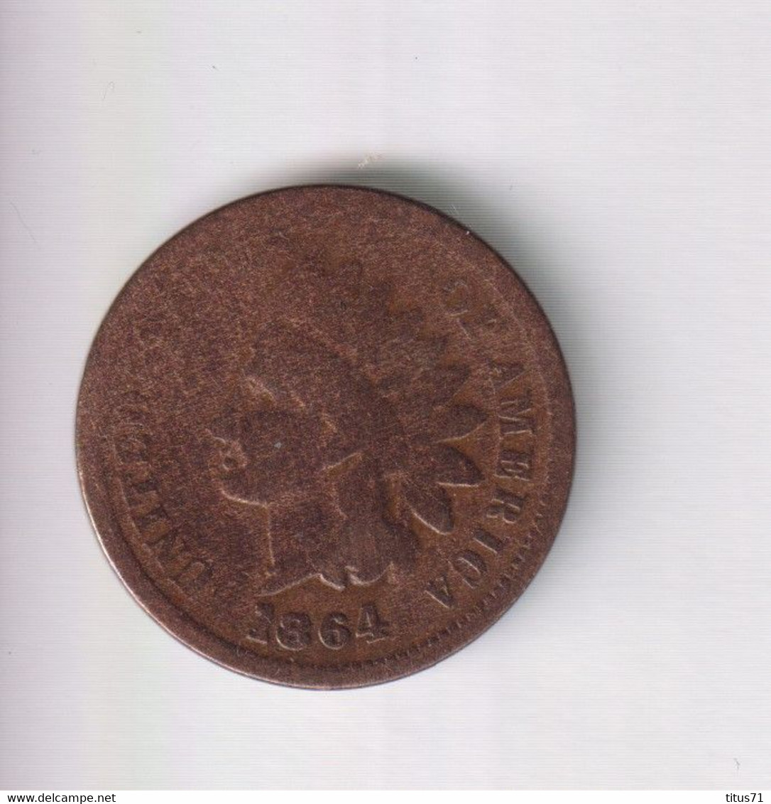 One Cent Etats Unis / USA 1864 - TTB - 1859-1909: Indian Head