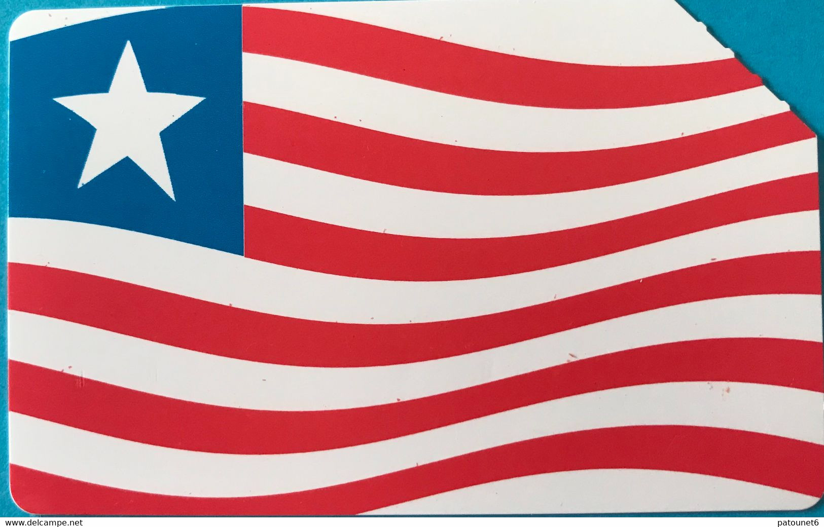 LIBERIA  -  Phonecard - Magnétique - Flag Libéria - 10 Units  (verte) - Liberia
